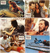 Piraya 1978 lobbykort Bradford Dillman Barbara Steele Joe Dante Fiskar och hajar