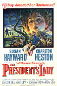 The President´s Lady 1953 poster Susan Hayward Charlton Heston Henry Levin