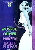 Prinsen och balettflickan 1957 poster Marilyn Monroe Richard Wattis David Horne Laurence Olivier
