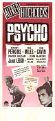 Psycho 1960 poster Anthony Perkins Janet Leigh Vera Miles Alfred Hitchcock Text: Robert Bloch