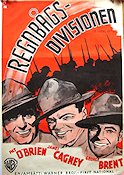 Regnbågsdivisionen 1941 poster Pat O´Brien James Cagney George Brent