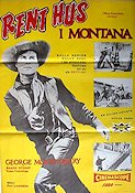 Rent hus i Montana 1958 poster George Montgomery