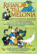 Resan till Melonia 1989 poster Hans Alfredson Allan Edwall Olle Sarri Per Åhlin Text: William Shakespeare Animerat Resor