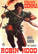 Robin Hood 1971 poster Giuliano Gemma Mark Damon Luis Davila Giorgio Ferroni Affischkonstnär: Walter Bjorne