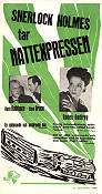 Sherlock Holmes tar nattexpressen 1946 poster Basil Rathbone Nigel Bruce Renee Godfrey Roy William Neill Tåg