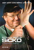 Sicko 2007 poster Michael Moore Dokumentärer Medicin och sjukhus