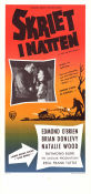 Skriet i natten 1956 poster Edmond O´Brien Brian Donlevy Natalie Wood Frank Tuttle Film Noir