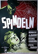 Spindeln 1942 poster Derrick de Marney Diana Churchill Insekter och spindlar