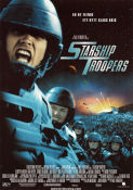 Starship Troopers 1997 poster Casper Van Dien Denise Richards Dina Meyer Paul Verhoeven Rymdskepp
