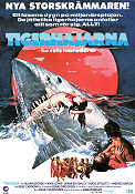 Tigerhajarna 1977 poster Susan George Hugo Stiglitz René Cardona Jr Fiskar och hajar