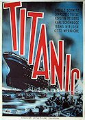 Titanic 1943 movie poster Sweden