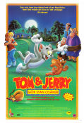 Tom och Jerry gör stan osäker 1992 poster Tom and Jerry Phil Roman Animerat Från TV