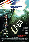 U-571 2000 poster Matthew McConaughey Bill Paxton Harvey Keitel Jonathan Mostow Skepp och båtar