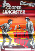 Vera Cruz 1954 poster Gary Cooper Burt Lancaster Denise Darcel Robert Aldrich