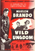 Vild ungdom 1953 poster Marlon Brando Mary Murphy Lee Marvin Laslo Benedek Affischkonstnär: V Lipniunas Motorcyklar