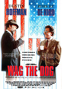 Wag the Dog 1997 poster Dustin Hoffman Robert De Niro Anne Heche Kirsten Dunst Barry Levinson Politik