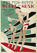 Words and Music 1929 poster James Tinling Eric Rohman art Musikaler