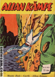 Allan Kämpe 1953 nr 8 omslag serier Allan Kämpe 1953 nr 8 omslag serier