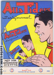 Alla tiders seriejournal 1952 nr 9 omslag serier