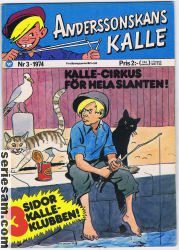 Anderssonskans Kalle 1974 nr 3 omslag serier
