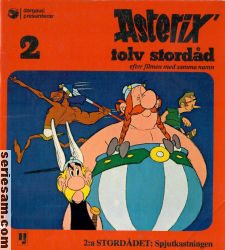 Asterix tolv stordåd 1976 nr 2 omslag serier