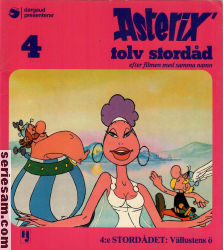 Asterix tolv stordåd 1976 nr 4 omslag serier
