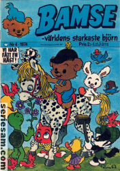 Bamse 1974 nr 4 omslag serier Bamse 1974 nr 4 omslag serier