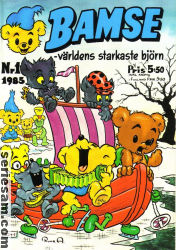 Bamse 1985 nr 1 omslag serier