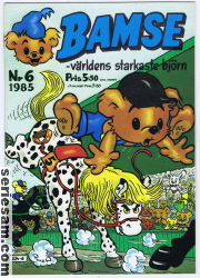 Bamse 1985 nr 6 omslag serier