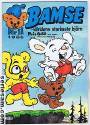 Bamse 1986 nr 11 omslag serier
