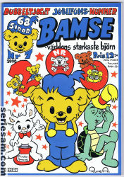 Bamse 1990 nr 7 omslag serier Bamse 1990 nr 7 omslag serier