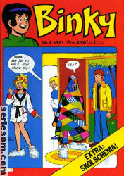 Binky 1981 nr 4 omslag serier