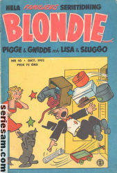 Blondie 1952 nr 10 omslag serier