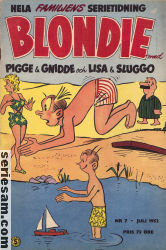 Blondie 1952 nr 7 omslag serier