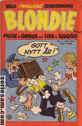 Blondie 1954 nr 1 omslag serier Blondie 1954 nr 1 omslag serier