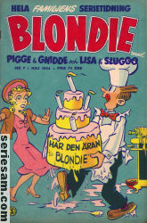 Blondie 1954 nr 7 omslag serier
