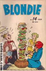 Blondie 1959 nr 14 omslag serier