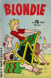 Blondie 1959 nr 16 omslag serier