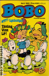 Bobo 1981 nr 6 omslag serier Bobo 1981 nr 6 omslag serier