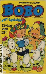 Bobo specialutgåva 1981 omslag serier