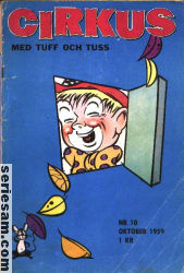 Cirkus med Tuff och Tuss 1959 nr 10 omslag serier