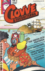 Clovve & favoriterna 1987 nr 2 omslag serier Clovve & favoriterna 1987 nr 2 omslag serier