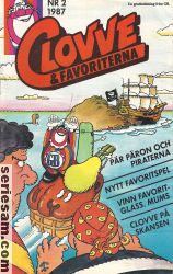 Clovve & favoriterna 1987 nr 2 omslag serier