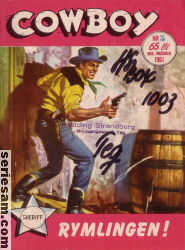 Cowboy 1961 nr 5 omslag serier
