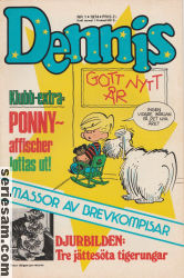 Dennis 1974 nr 1 omslag serier