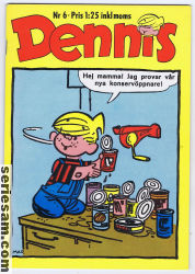 Dennis (Dennis förlag) 1969 nr 6 omslag serier
