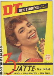 Din tidning 1956 nr 15 omslag serier