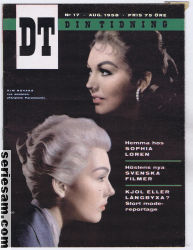 Din tidning 1958 nr 17 omslag serier