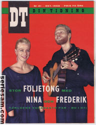 Din tidning 1958 nr 21 omslag serier