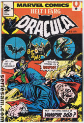 Dracula 1974 nr 2 omslag serier Dracula 1974 nr 2 omslag serier